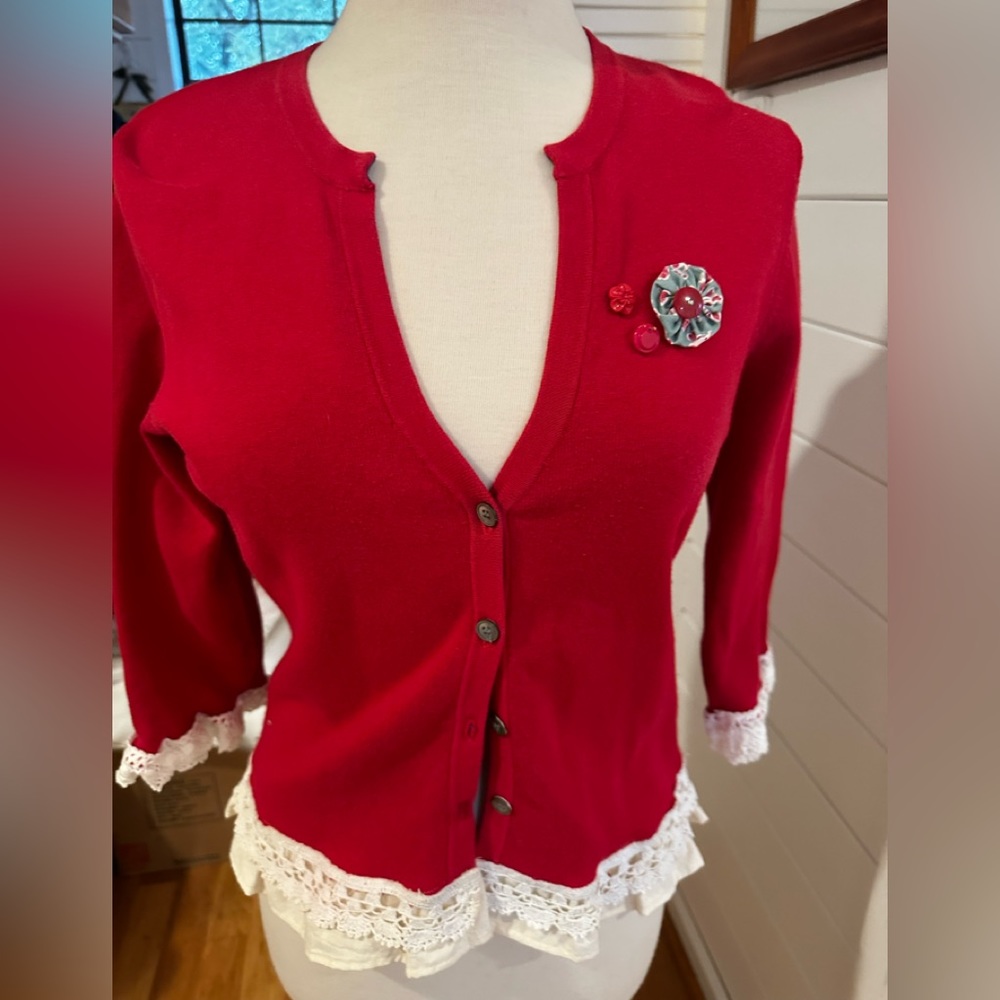 Vintage cardi altered